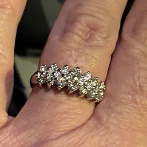 SOLD 10K Yellow Gold and 21 Diamond Ring